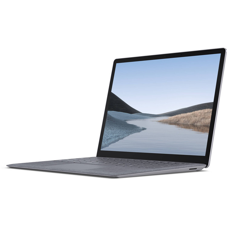لپتاپ مایکروسافت مدل Surface Laptop 3 با پردازنده Core i5-1035G7، رم 8GB، حافظه SSD با ظرفیت 256GB، نمایشگر لمسی 13.5 اینچ PixelSense با وضوح 2256x1504 پیکسل، نور پسزمینه کیبورد، سیستمعامل Windows 10
