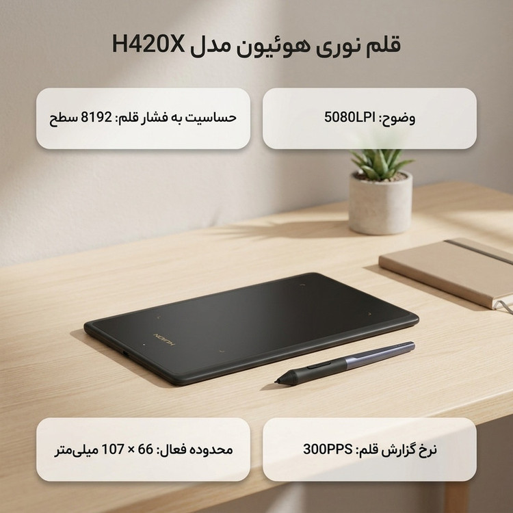 قلم نوری هوئیون مدل H420X