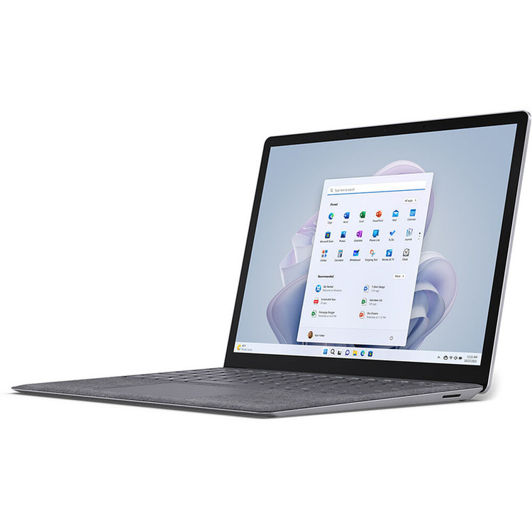 لپتاپ مایکروسافت مدل Surface Laptop 5 با پردازنده Core i7، رم LPDDRX5 16GB، حافظه SSD با ظرفیت 512GB، نمایشگر لمسی 13.5 اینچ PixelSense، دارای نور پسزمینه کیبورد، سیستمعامل Windows 11