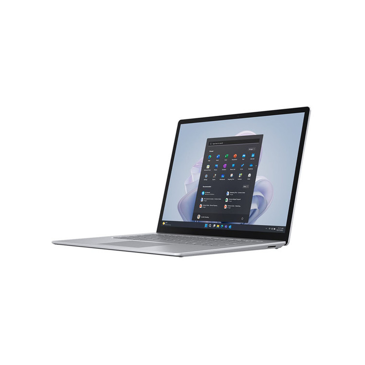 لپتاپ مایکروسافت مدل Surface Laptop 5 با پردازنده Core i7، رم LPDDRX5 16GB، حافظه SSD با ظرفیت 512GB، نمایشگر لمسی 13.5 اینچ PixelSense، دارای نور پسزمینه کیبورد، سیستمعامل Windows 11