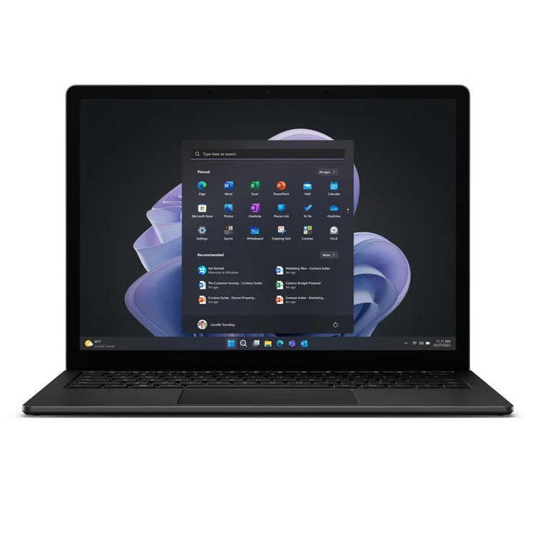 لپتاپ مایکروسافت مدل Surface Laptop 5 با پردازنده Core i7، رم LPDDRX5 32GB، حافظه SSD با ظرفیت 512GB، نمایشگر لمسی 13.5 اینچ PixelSense، دارای نور پسزمینه کیبورد، سیستمعامل Windows 11